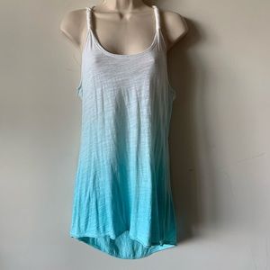 Lucy ombré long flowy workout tank (bin MMM)